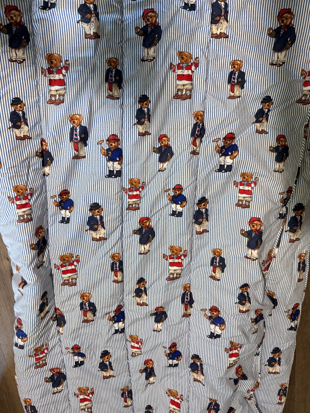 Vintage Made In USA Polo Ralph Lauren  Polo Bear Bed ComforterTwin Size